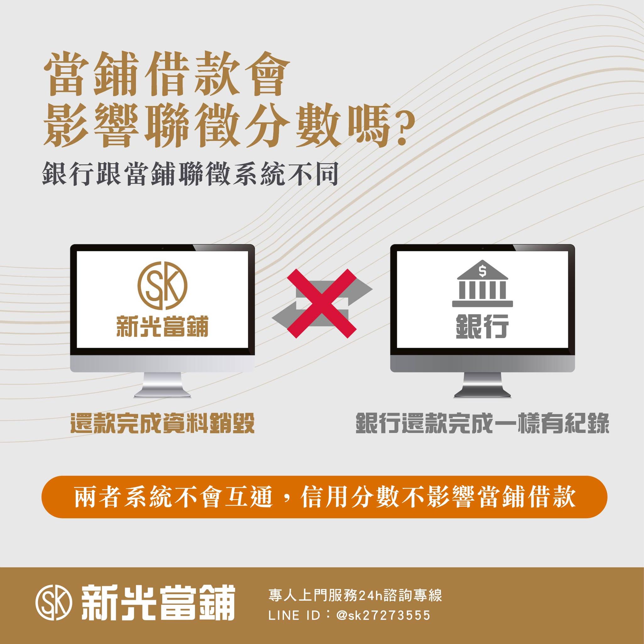 台北市新光當鋪｜汐止區當舖｜借款問題｜借款知識｜聯徵分數會不會影響當鋪借款